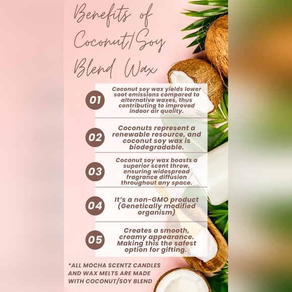 Handmade 2oz Spicy Citrus Coconut/Soy Wax Melt - Orange - Picture 3 of 3